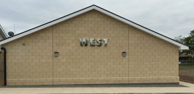 club with sign
