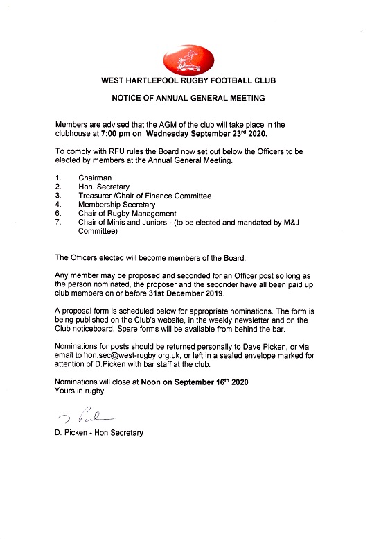 AGM 2020