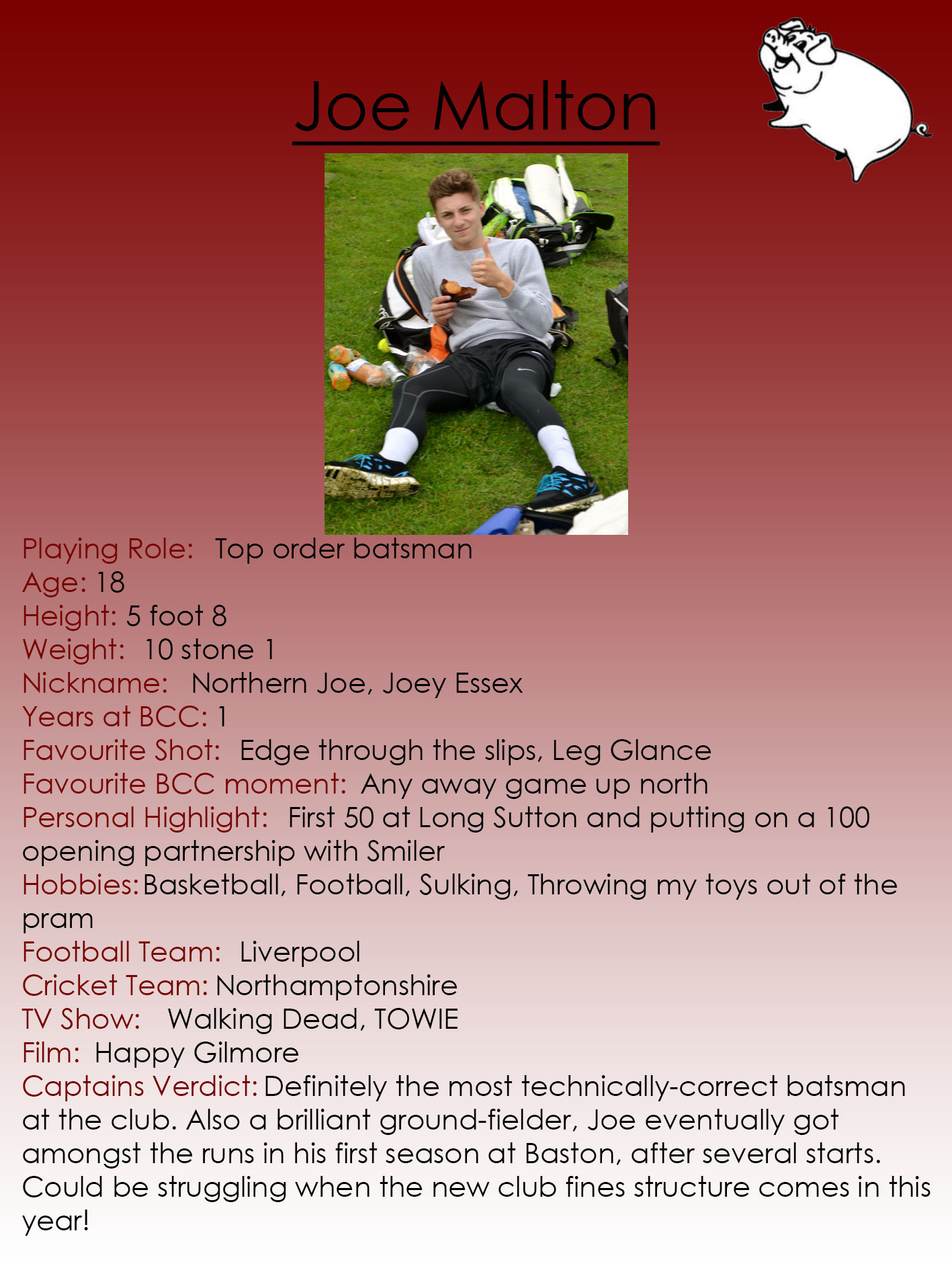 Joe Malton 2015