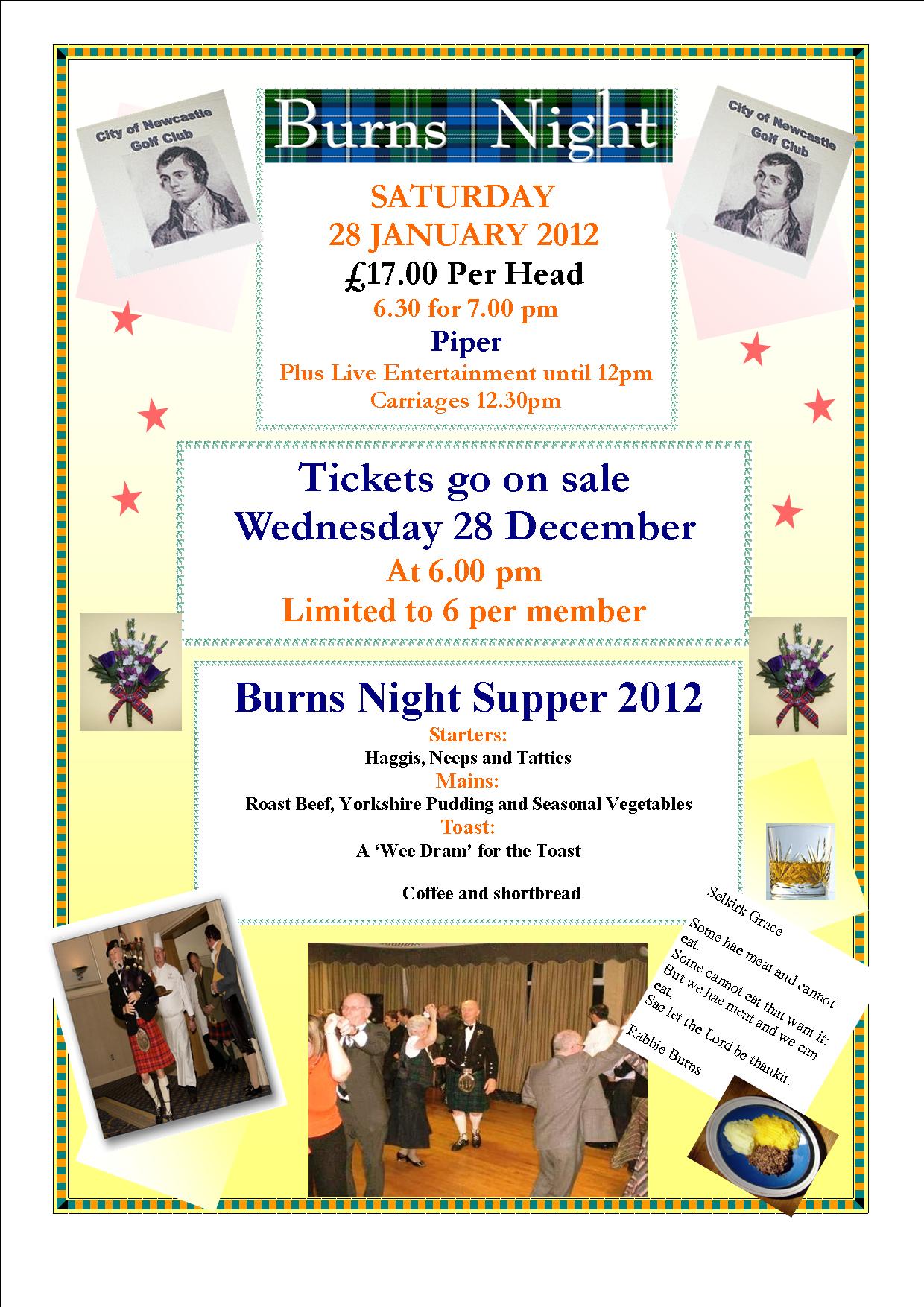 BURNS NIGHT POSTER