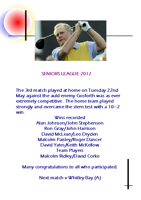 Seniors Result 22-5-12