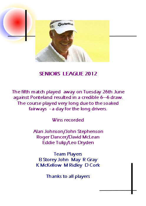Seniors Match Ponteland