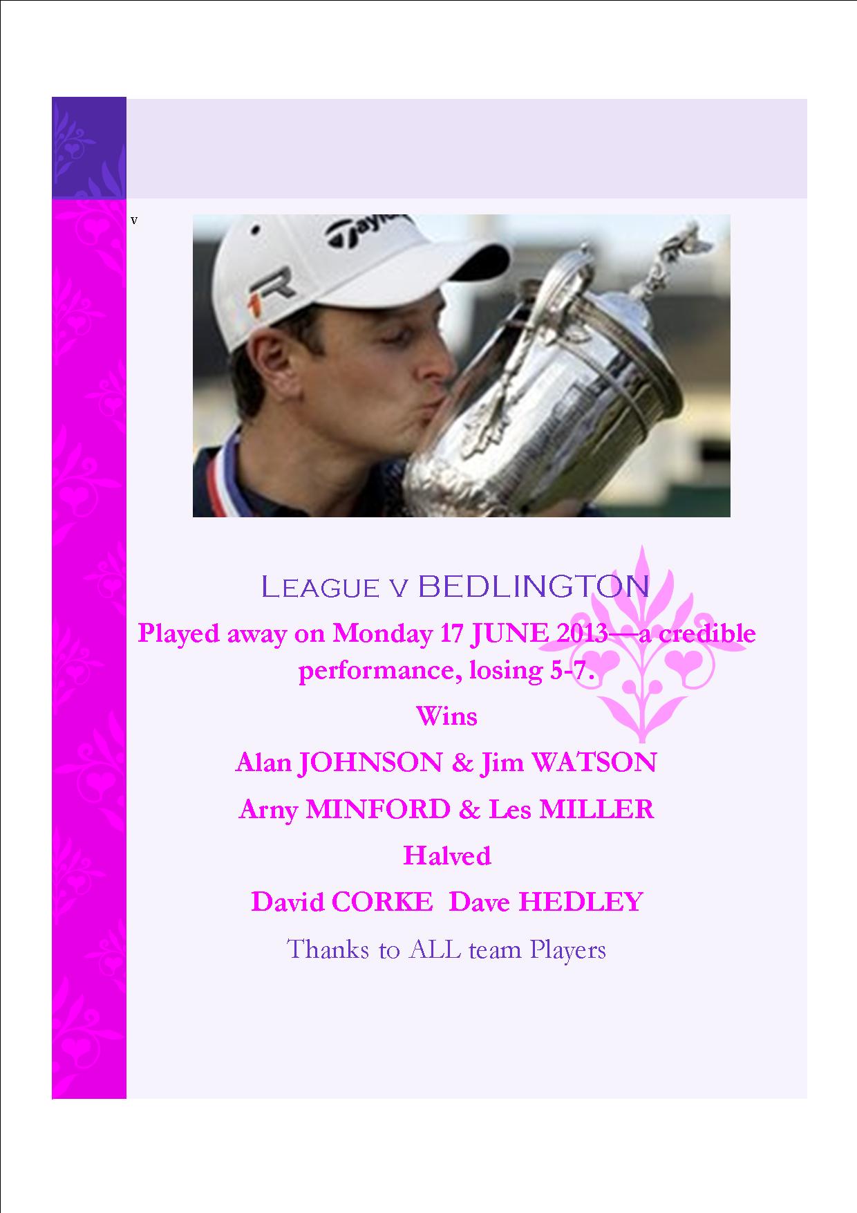League v Bedlington