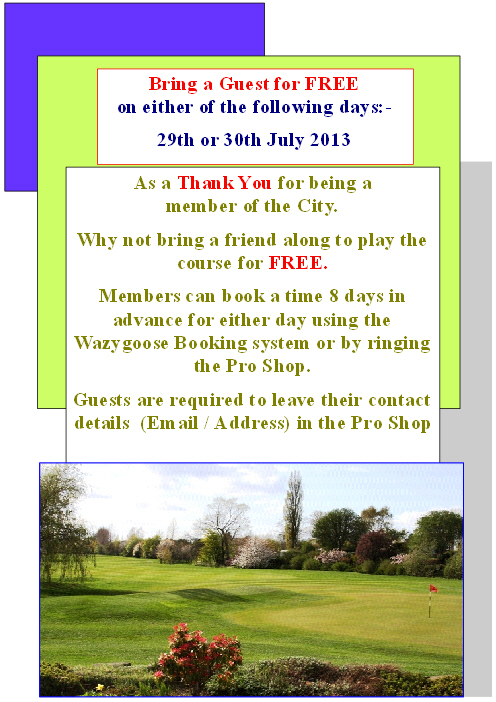 Bring a Guest Free 2013