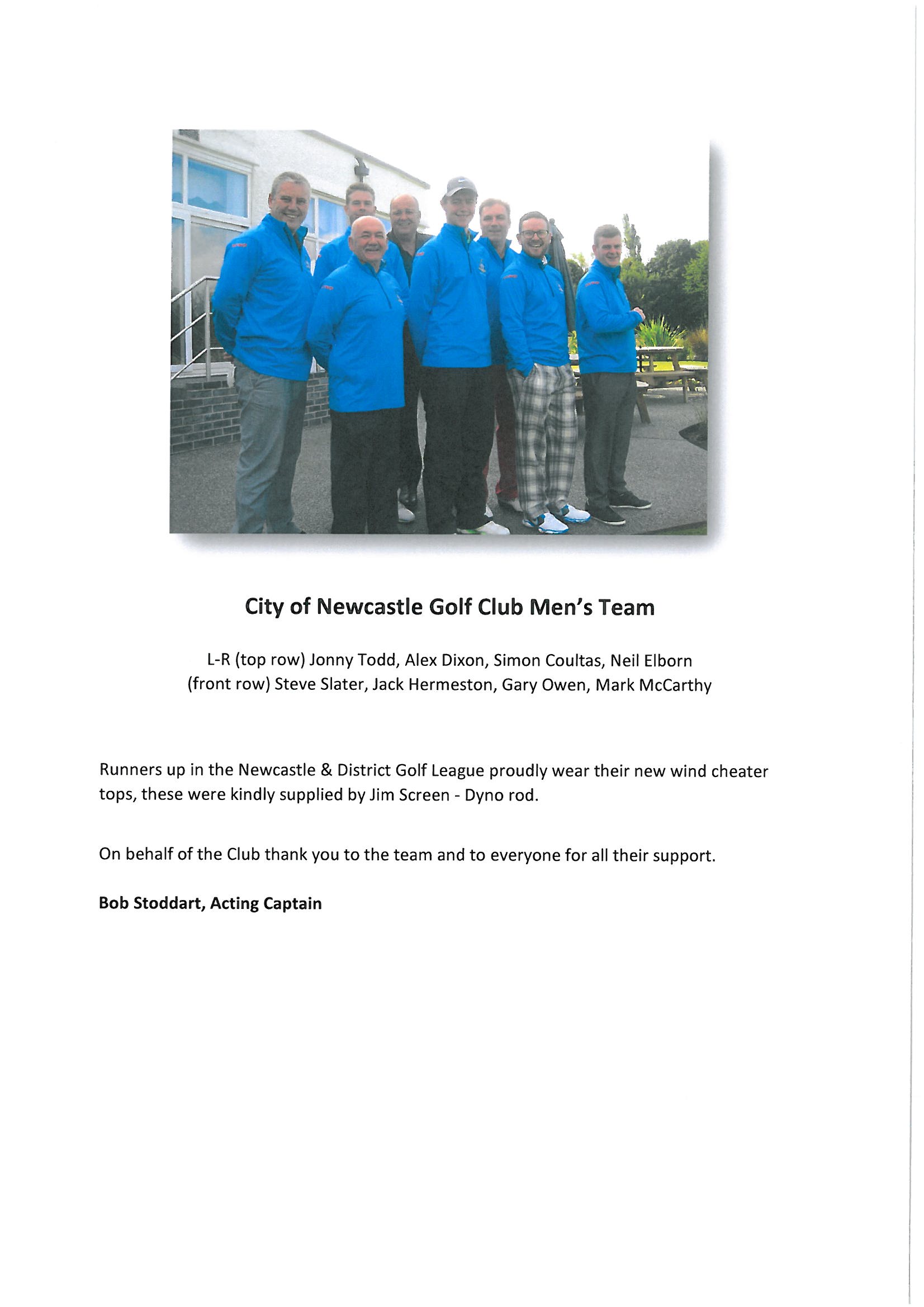 Mens team poster