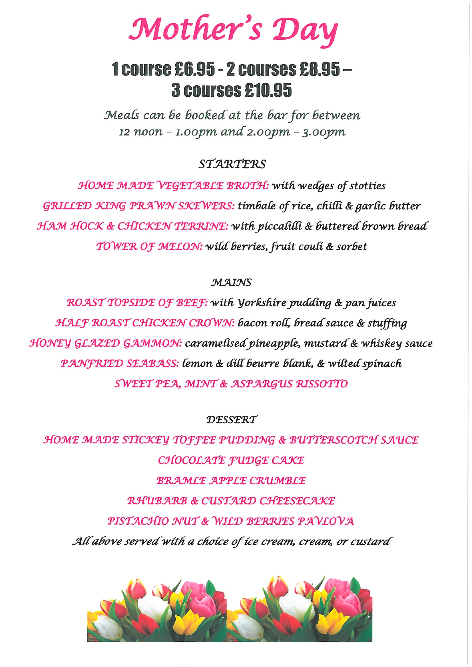 Mothers Day Lunch