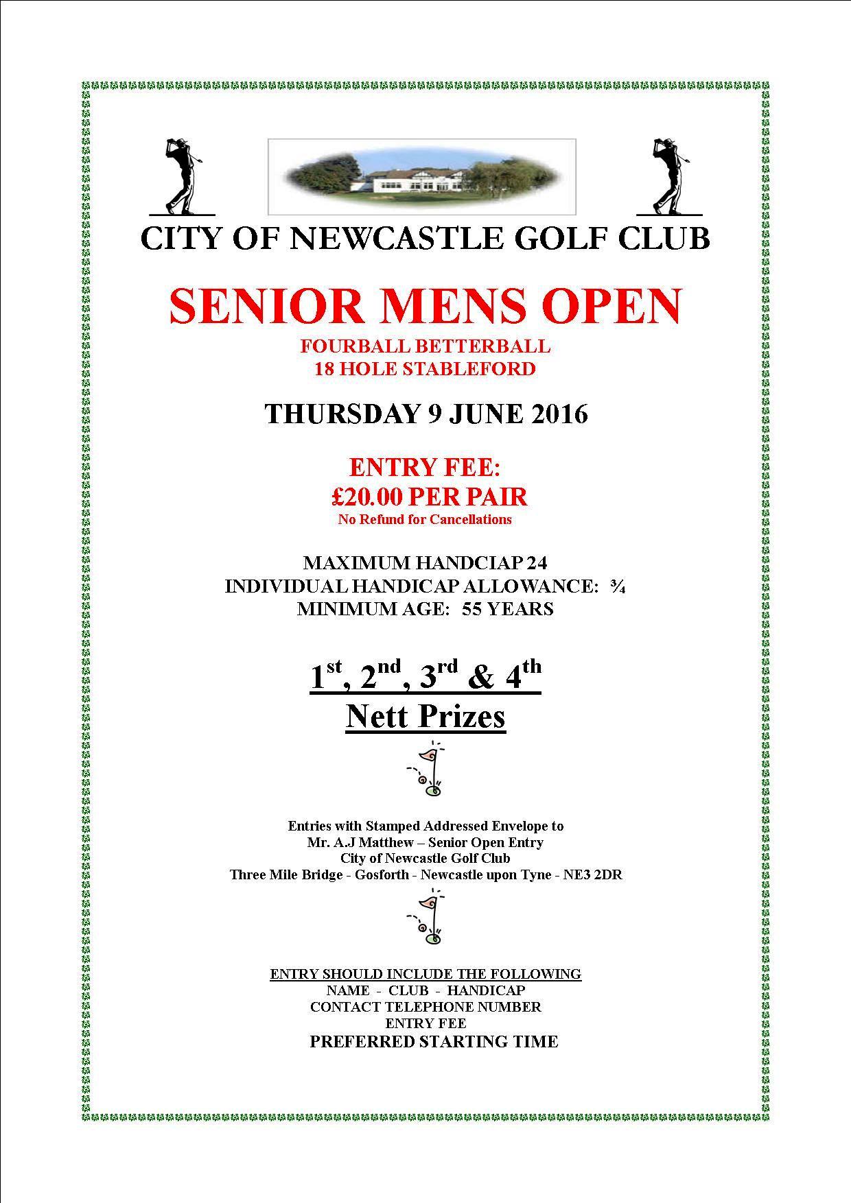 Seniors Open 2016
