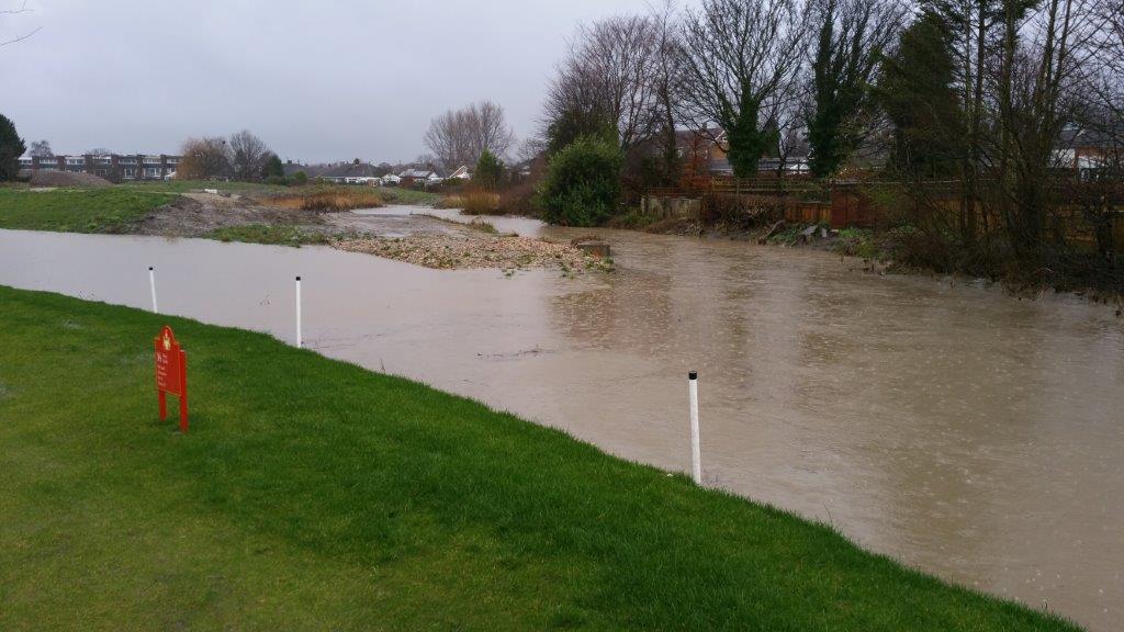 5th Jan 2016 - 14th Tee the old and new are joined